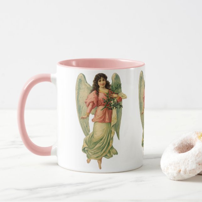 Julvintage, Antik viktoriansk ängel Mugg (Med munk)