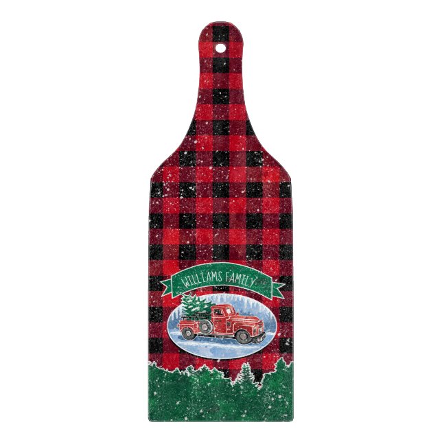 Julvintagelastbilen tillfogar känd 4,75" x 12,75", (Framsidan)