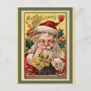 JulVintagen Jultomten Vykort