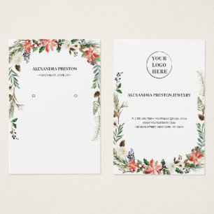 Julvinter-Blommigt - Visning kort