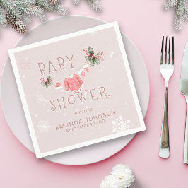 Julvinter Det är Kall utanför babyskabinka Pappersservett