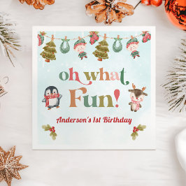 Julvinter-Födelsedagsfesten Pappersservett