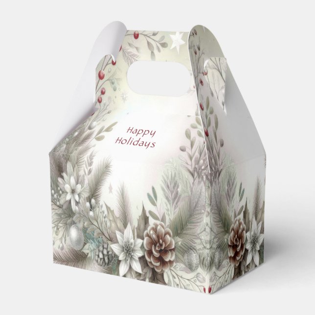 Julvinter-Helgdag Gift-box Presentaskar (Framsidan Sidan)