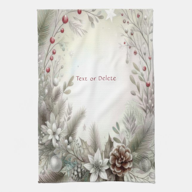 Julvinter-Helgdag Kitchen Towel Kökshandduk (Vertikal)