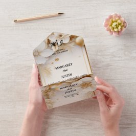 Julvinter Ivory Flower Vintage bröllop