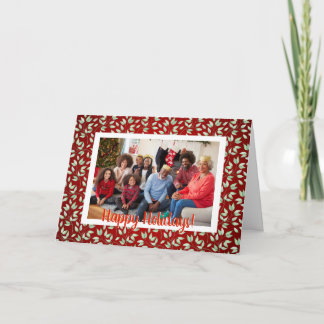 Julvinter-Löven Photo Kort