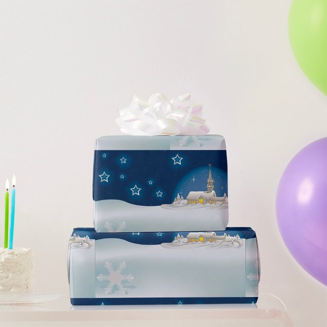 Julvinter-scenen Presentpapper (Skapare uppladdad)