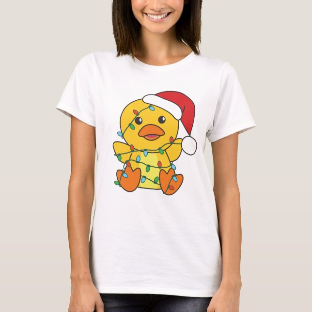 Julvinterdjuren anka Helgdag Anka T Shirt (Framsida)