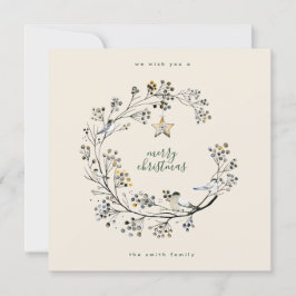 Julvinterkräm och Grönt andedräkt | Nytt år Julkort