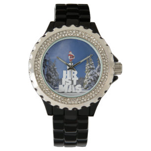 Julvintern landskap armbandsur
