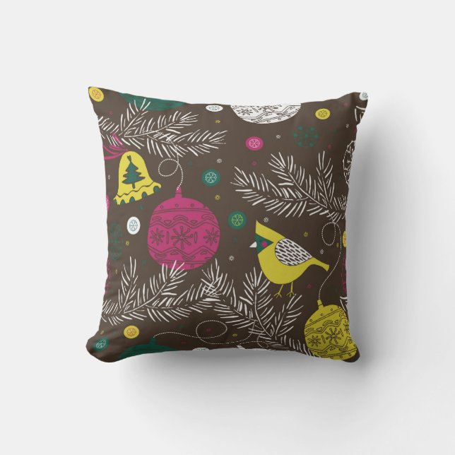 Julvintern mönster kudde (Framsida)