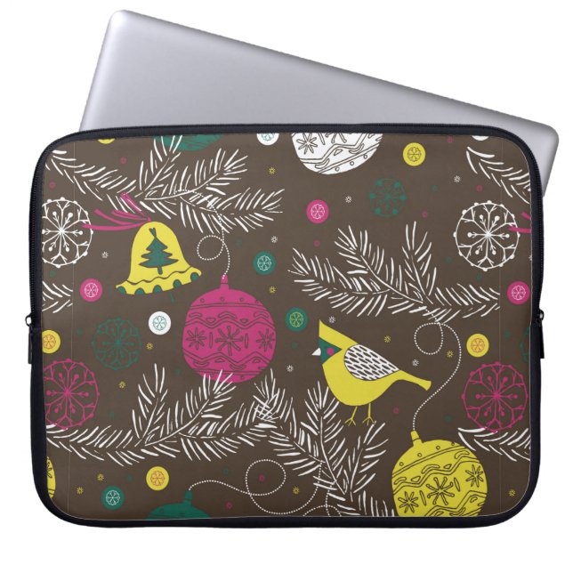 Julvintern mönster laptop fodral (Framsidan)