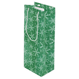 Julvintern Snö Snöflingor - Grönt