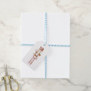 Julvintern under vintern anpassa Nutcracker Presentetikett