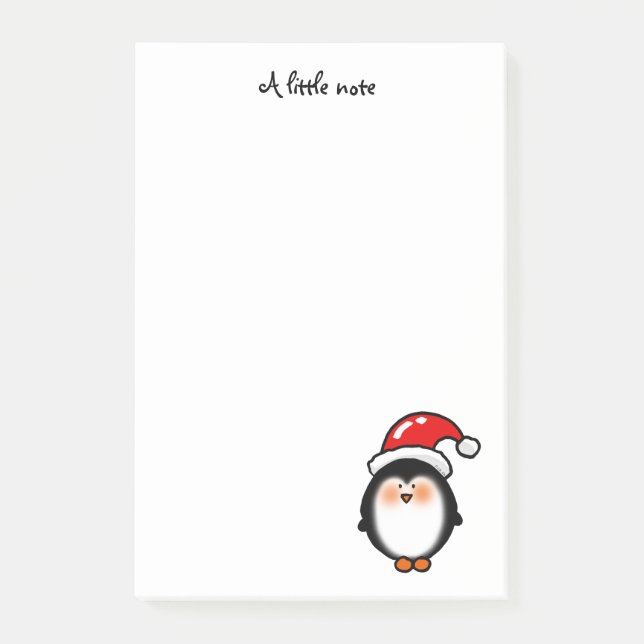 Julvinterpingvin - god jul post-it block (Framsida)
