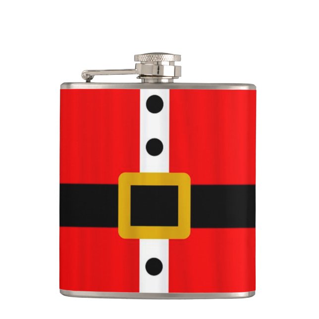 Julvinyl Wrapped Flask/Santa Fickplunta (Framsidan)