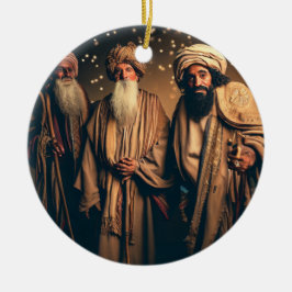 Julvisa män  julgransprydnad keramik