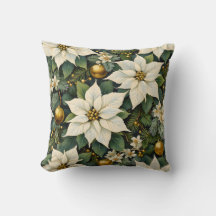 Julvit Poinsettia Kudd