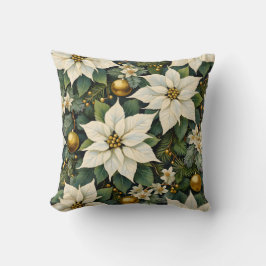 Julvit Poinsettia Kudd Kudde