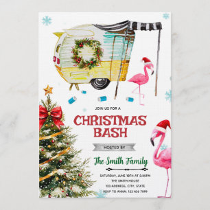 Julvit trash-bash-inbjudan inbjudningar