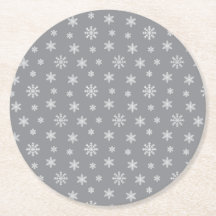 Julvita snöflingor moderna mönster-grått
