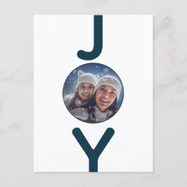 Julvitt blått kort