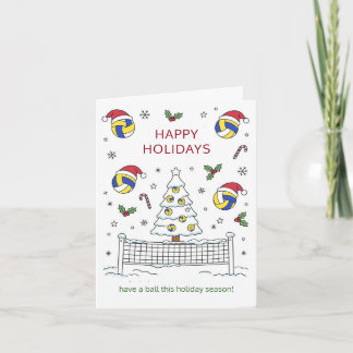 Julvolleyboll Boll Tomte Hatt Julkort Helgkort
