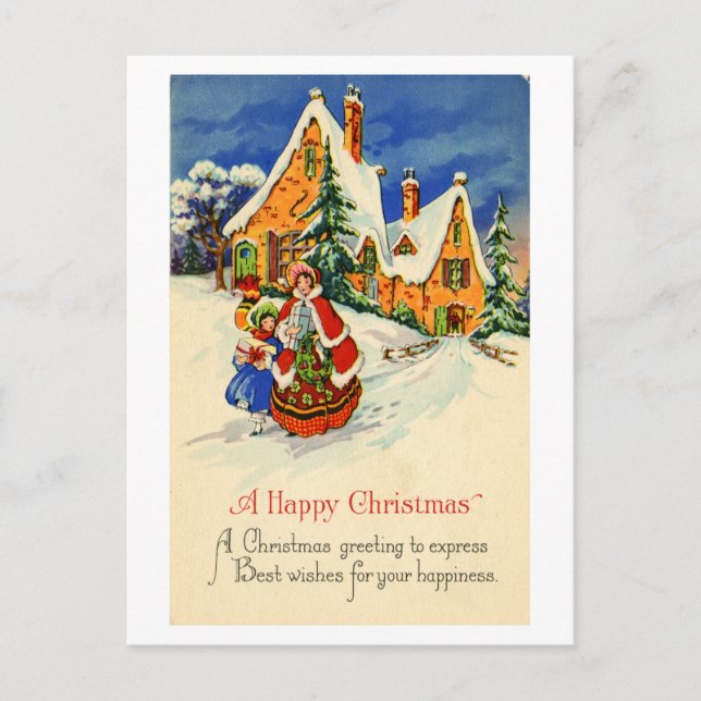 Julvykort (Ca. 1920) Helg Vykort (Framsida)