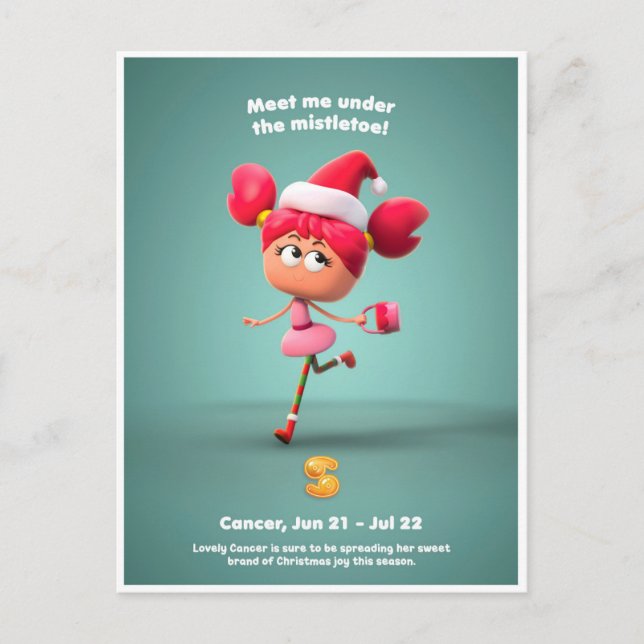 Julvykort för cancer vykort (Framsida)