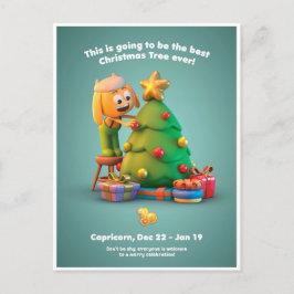 Julvykort för Capricorn Vykort