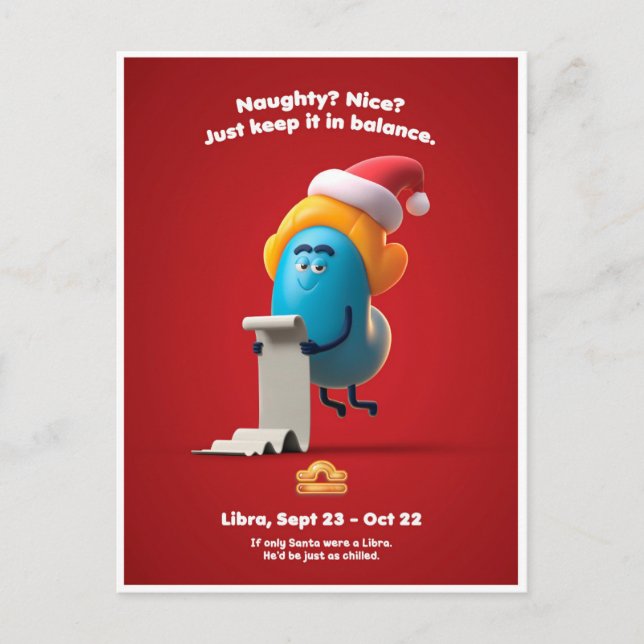 Julvykort för Libra Vykort (Framsida)