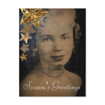 Julvykort "för Retro stjärna"