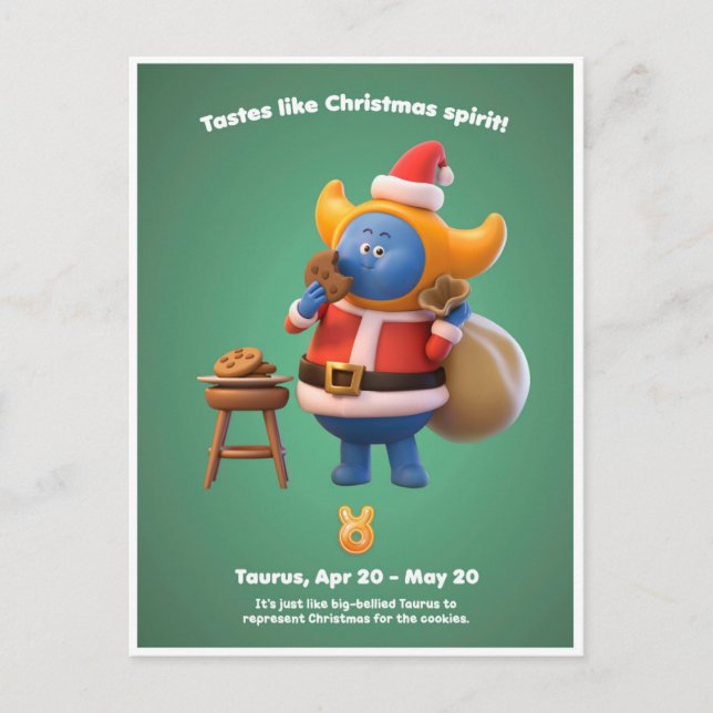 Julvykort för Taurus Vykort (Framsida)