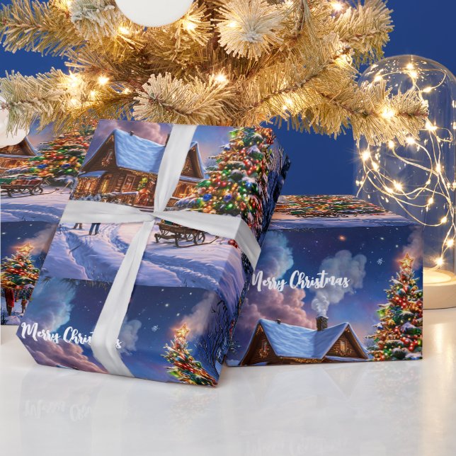 Julvykort Presentpapper (Helgdagar)