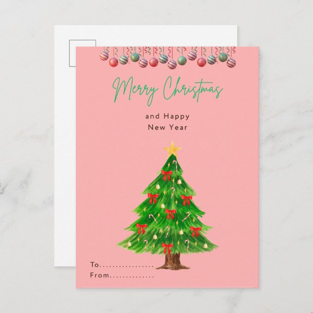 Julvykort Vykort (Fram/baksida)