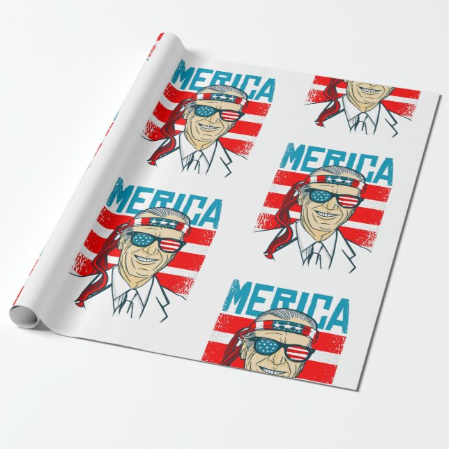 July 4:e presidenten biden merica usa presentpapper (Utrullad)