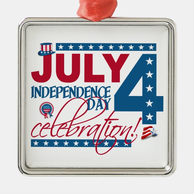 JULY 4 Firande ornament (Framsidan)