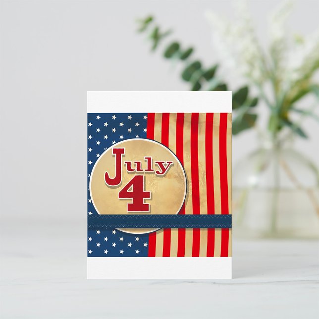 July 4th American Flag Invitations Inbjudningar (Skapare uppladdad)
