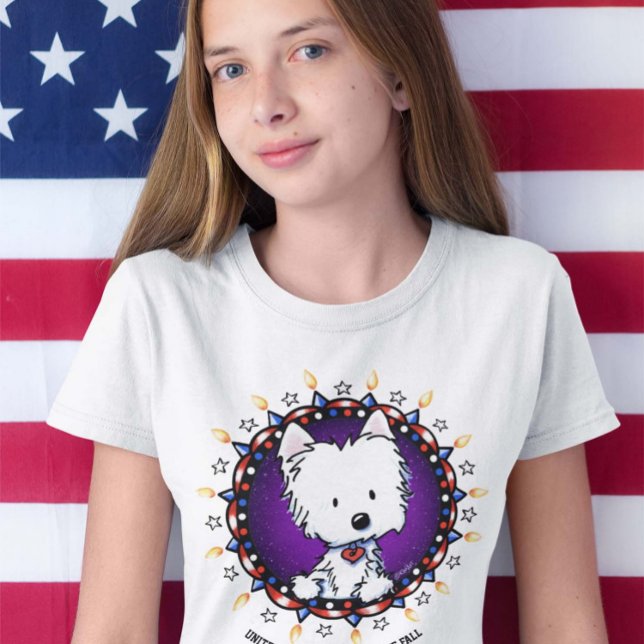 JULY 4TH USA Westie T-Shirt (Skapare uppladdad)