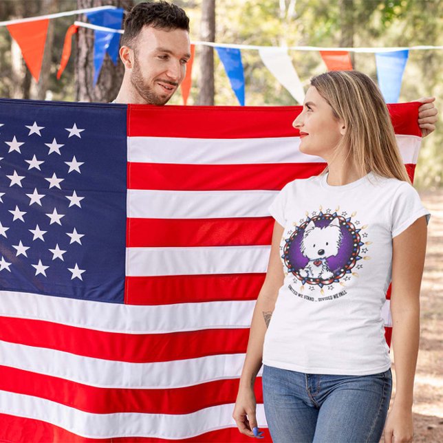 JULY 4TH USA Westie T-Shirt (Skapare uppladdad)