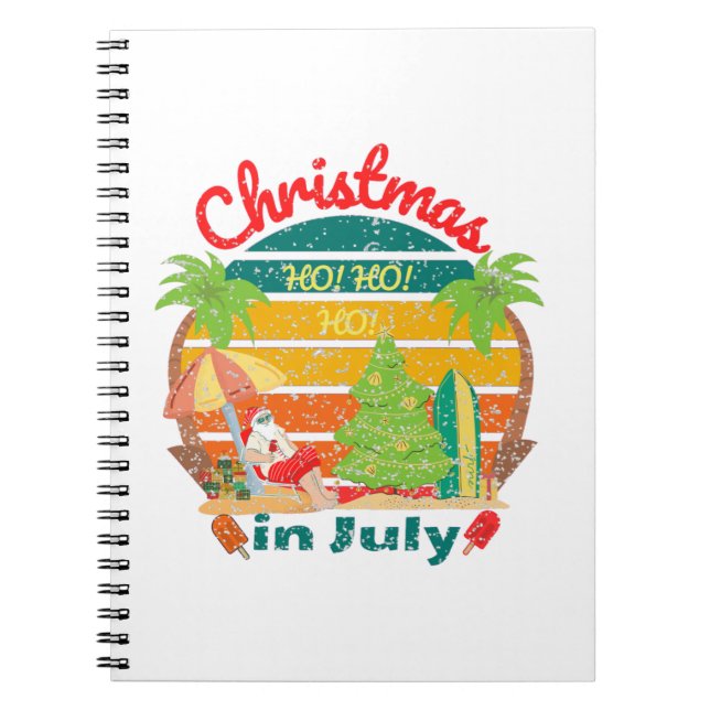 July christmas/christmas in july anteckningsbok (Framsidan)