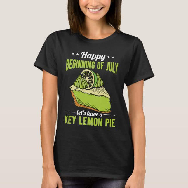 July Key Lemon Pie T Shirt (Framsida)