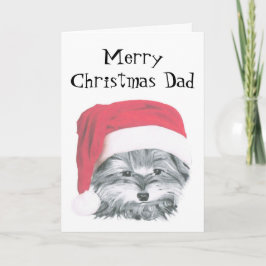 Julykie Hund, God jul Pappa-kort Helgkort