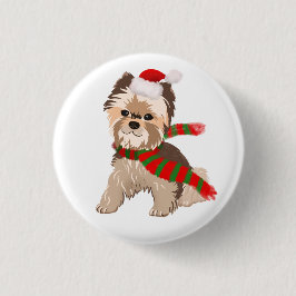 Julykie i Santa Hat Button Knapp