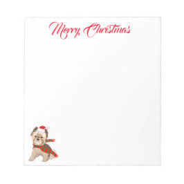 Julykie i Santa Hat Merry Anteckningsblock