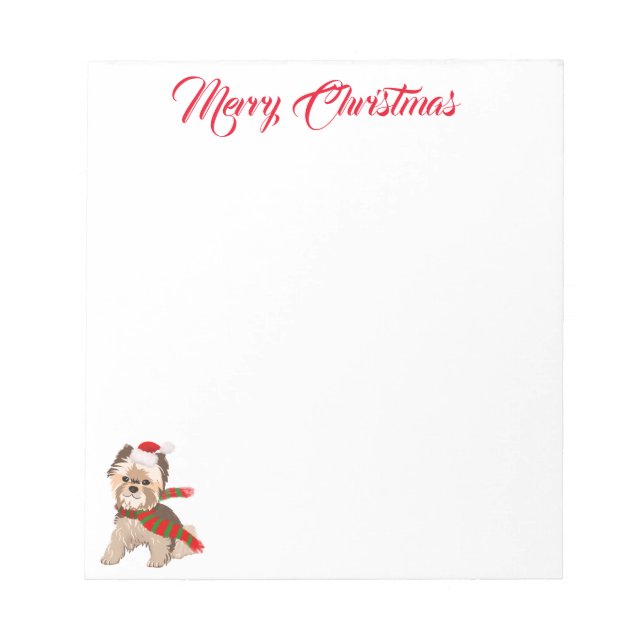 Julykie i Santa Hat Merry Anteckningsblock (Framsida)