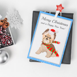 Julykie i Santa Hat Merry Helg Vykort