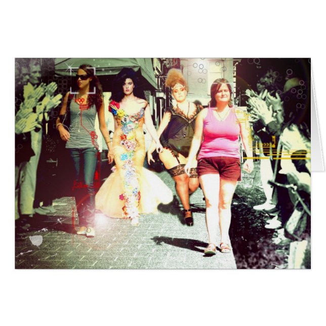 Julzips - rollbesättning Salvaje F Hälsningskort (Framsidan Horizontal)