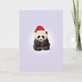 Julzooen behandla som ett barn Pandajulkortet Helgkort