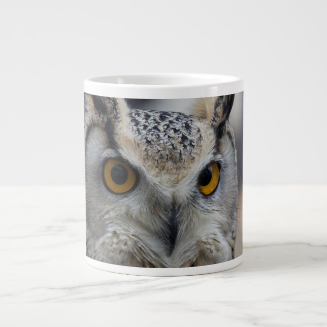Jumbo 20 oz Kaffe Mugg Sibirien Eagle Uggla (Framsidan)